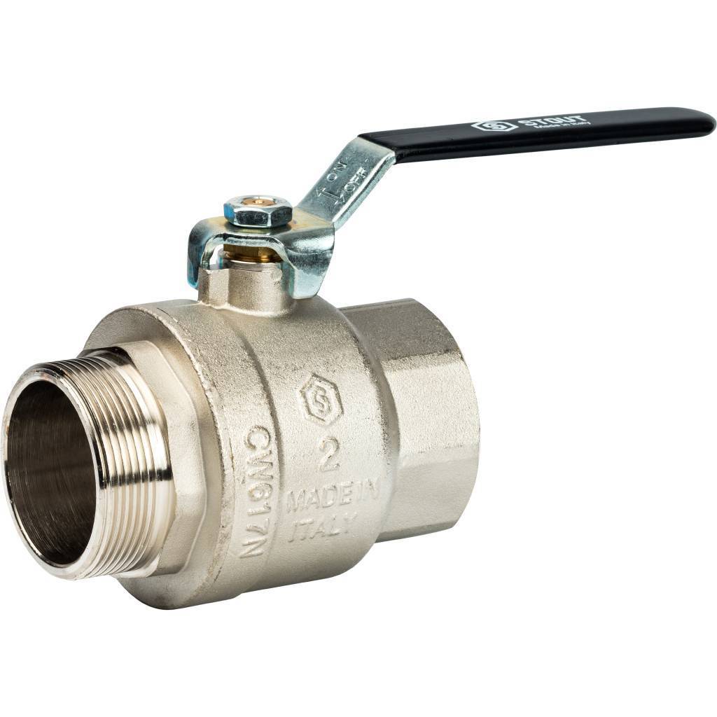 Купить SVB-0003-000050 STOUT  Кран шаровой полнопроходной, ВР/НР, ручка рычаг 2 STOUT по лучшей цене с доставкой - интернет-магазин Прогрессивные решения