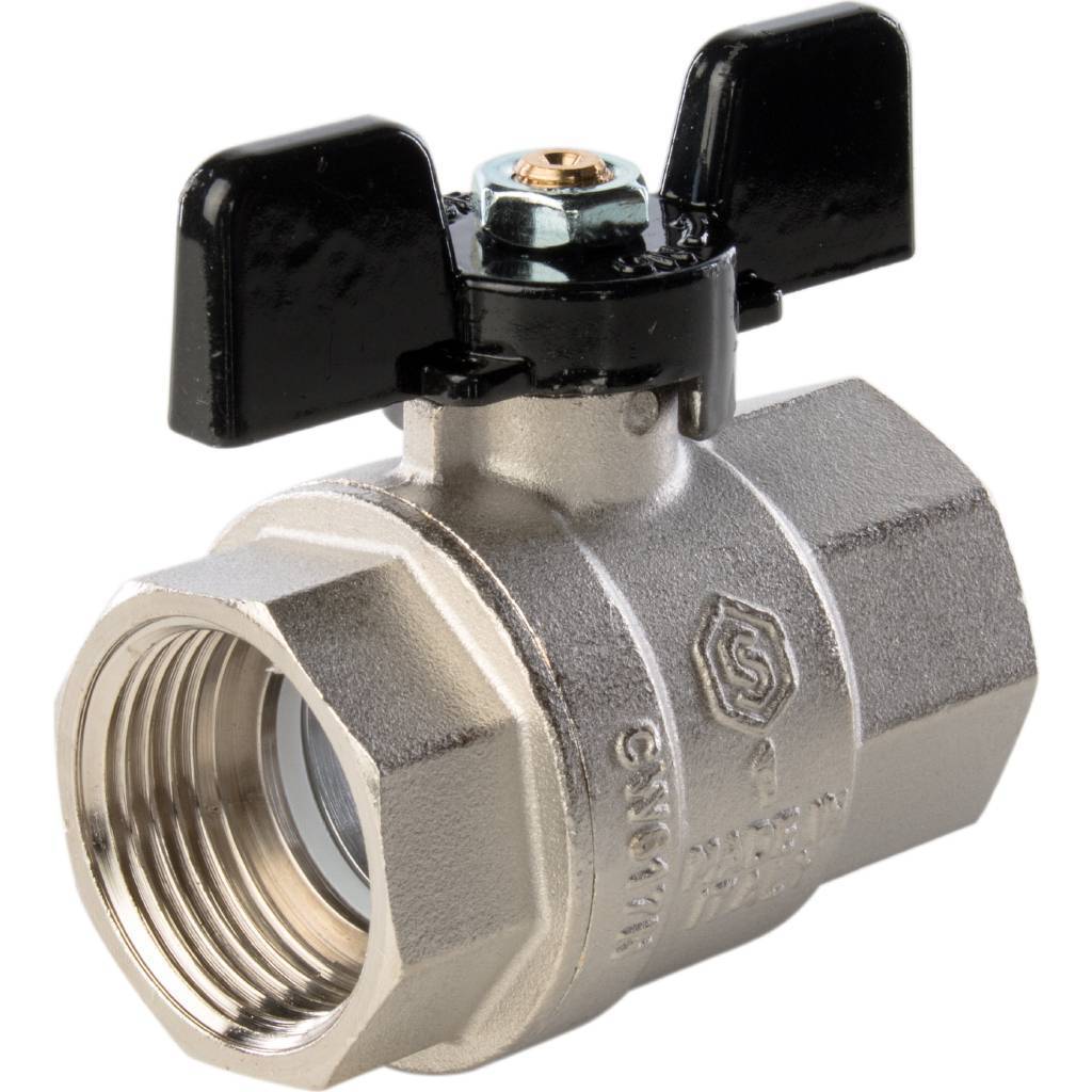 Купить SVB-0002-000025 STOUT  Кран шаровой полнопроходной, ВР/ВР, ручка бабочка 1 STOUT по лучшей цене с доставкой - интернет-магазин Прогрессивные решения