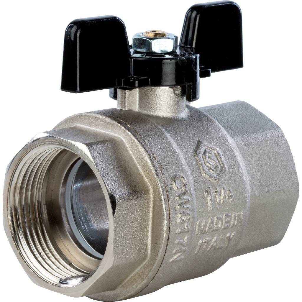 Купить SVB-0002-000032 STOUT  Кран шаровой полнопроходной, ВР/ВР, ручка бабочка 1 1/4 STOUT по лучшей цене с доставкой - интернет-магазин Прогрессивные решения