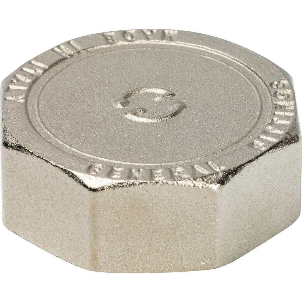 Купить SFT-0027-000112 STOUT  Заглушка ВР никелированная 1"1/2 STOUT по лучшей цене с доставкой - интернет-магазин Прогрессивные решения