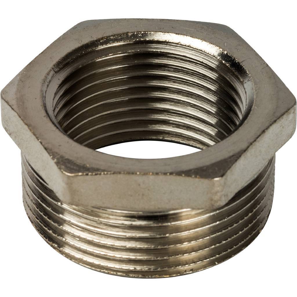 Купить SFT-0029-112114 STOUT  Футорка никелированная 1"1/2X1"1/4 STOUT по лучшей цене с доставкой - интернет-магазин Прогрессивные решения