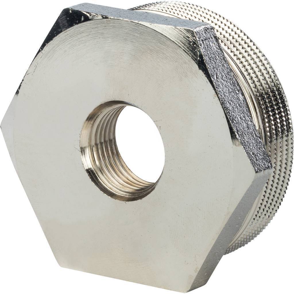 Купить SFT-0029-011212 STOUT  Футорка никелированная 1"1/2X1/2 STOUT по лучшей цене с доставкой - интернет-магазин Прогрессивные решения