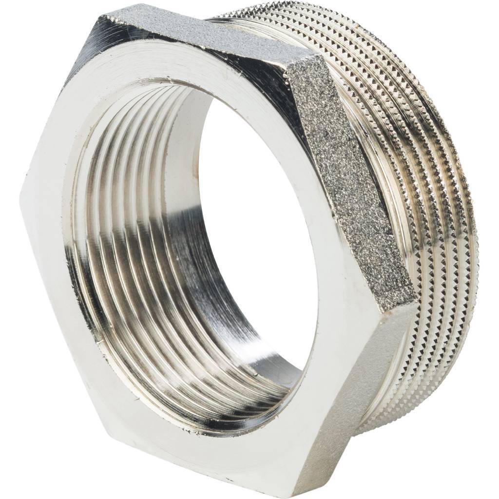 Купить SFT-0029-002112 STOUT  Футорка никелированная 2"X1"1/2 STOUT по лучшей цене с доставкой - интернет-магазин Прогрессивные решения