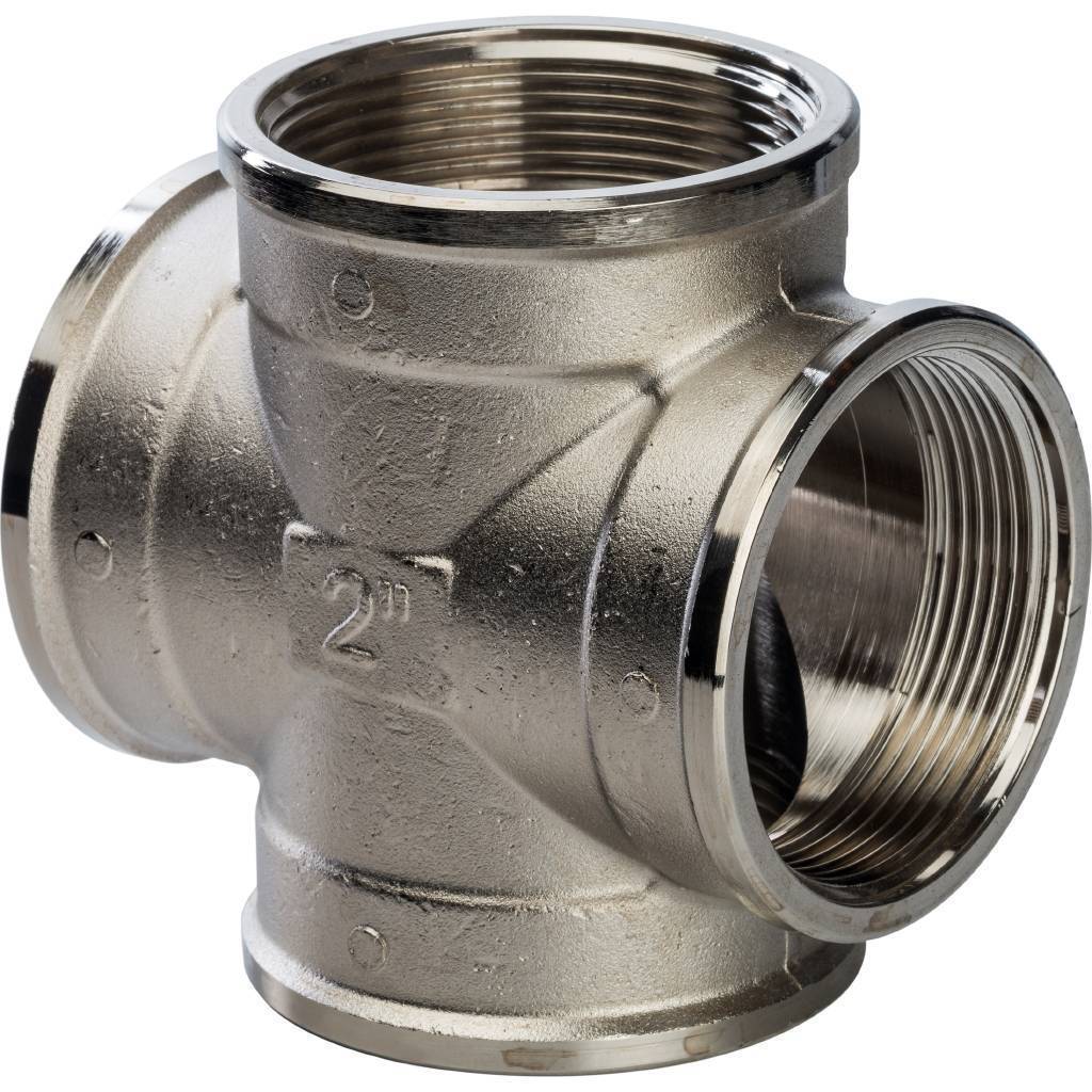 Купить SFT-0031-000002 STOUT  Крестовина ВВ никелированная 2" STOUT по лучшей цене с доставкой - интернет-магазин Прогрессивные решения