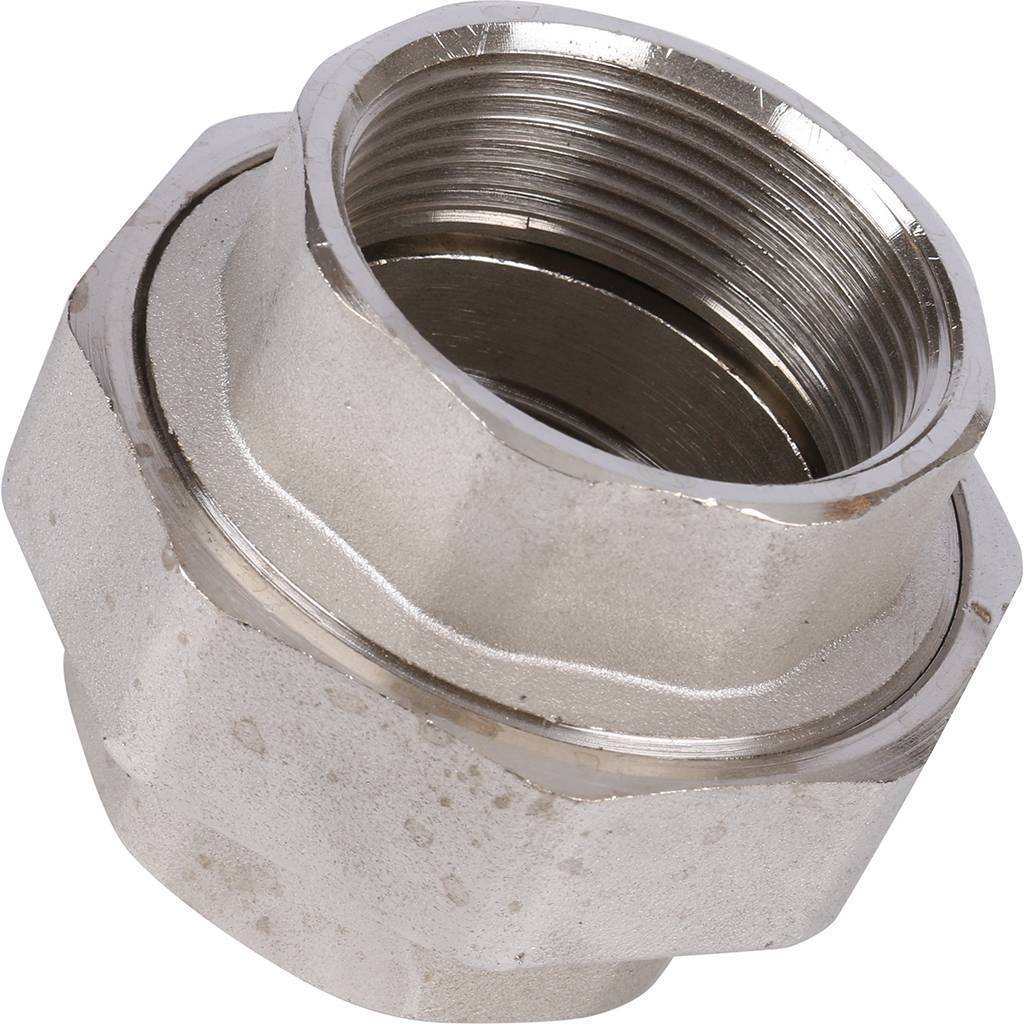 Купить SFT-0034-000112 STOUT  Разъемное соединение "американка" ВВ никелированное 1"1/2 STOUT по лучшей цене с доставкой - интернет-магазин Прогрессивные решения