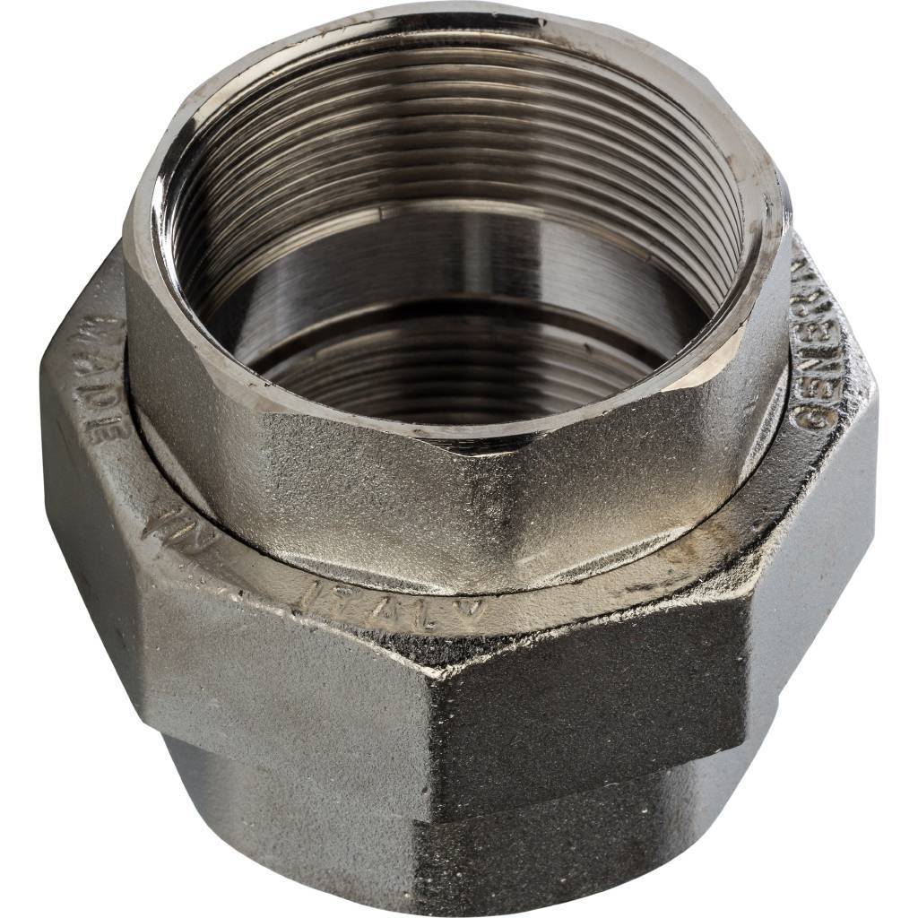 Купить SFT-0034-000002 STOUT  Разъемное соединение "американка" ВВ никелированное 2" STOUT по лучшей цене с доставкой - интернет-магазин Прогрессивные решения