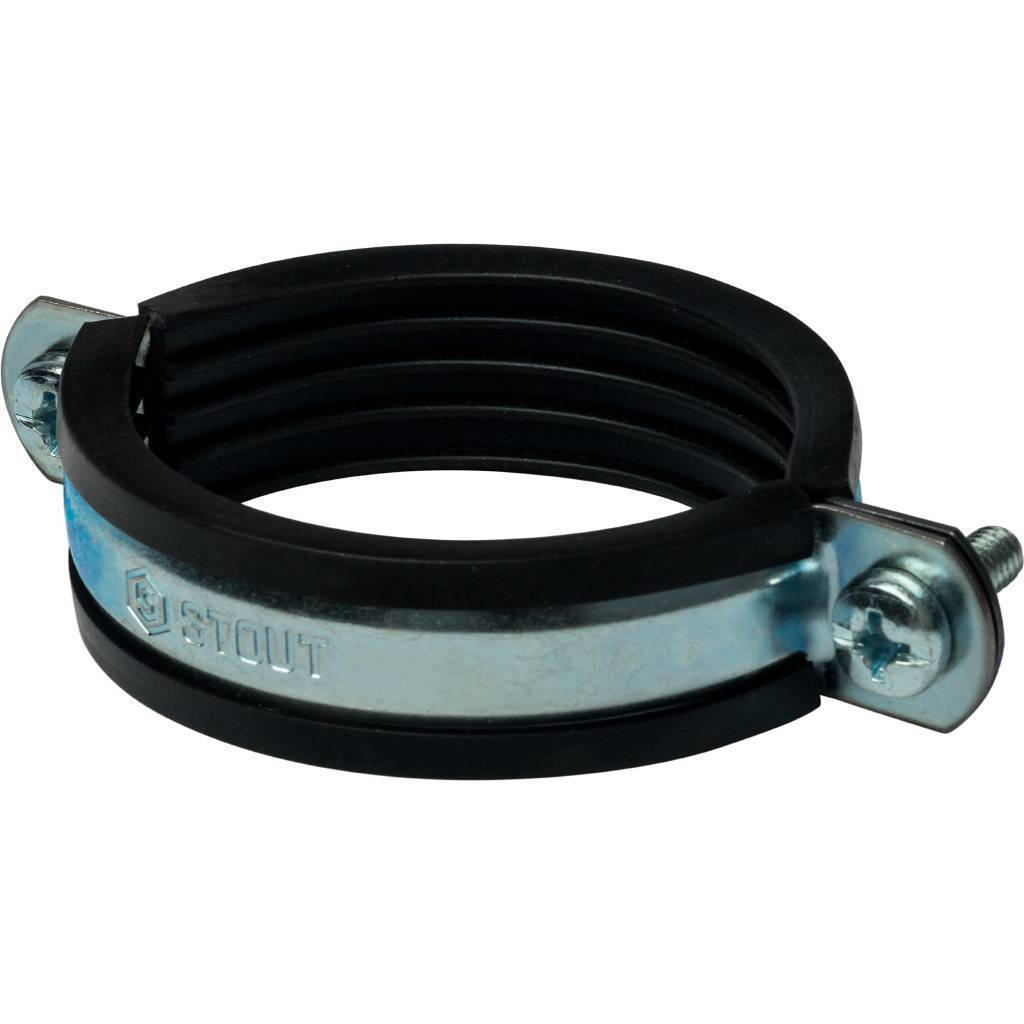 Купить SAC-0020-000212 STOUT SAC-0020 Хомут для труб с гайкой 2 1/2"(75-80) STOUT по лучшей цене с доставкой - интернет-магазин Прогрессивные решения