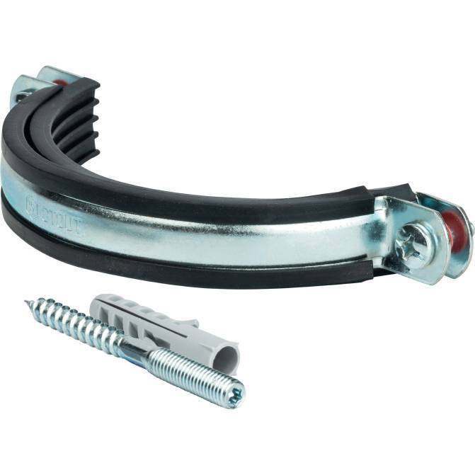 Купить SAC-0020-100005 STOUT SAC-0020-Комплекты Хомут для труб, комплект: хомут+шпилька шуруп +дюбель пластиковый 5"(135-143) STOUT по лучшей цене с доставкой - интернет-магазин Прогрессивные решения