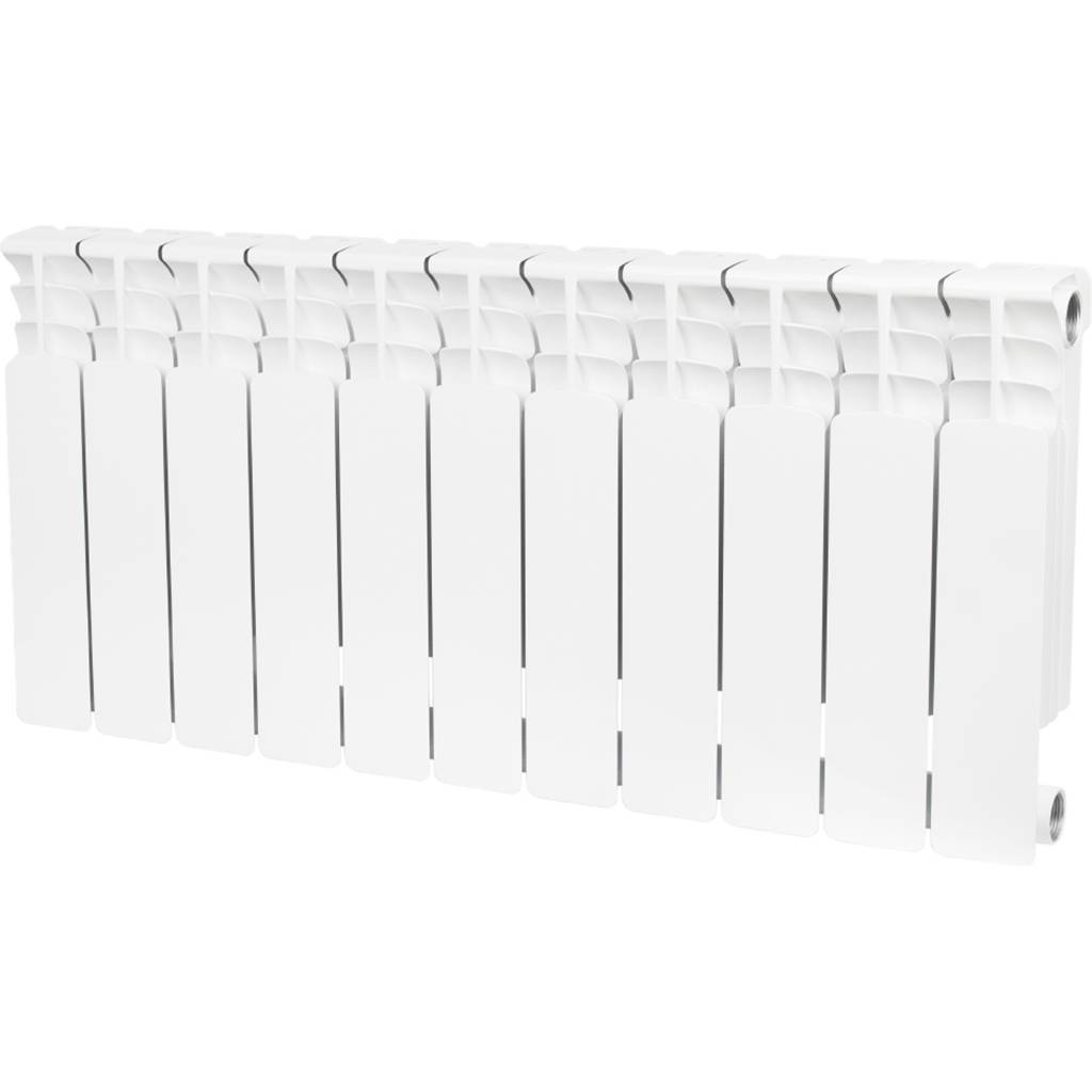 Купить SRB-0310-050011 STOUT  Space 500 11 секций радиатор биметаллический боковое подключение RAL9016 STOUT по лучшей цене с доставкой - интернет-магазин Прогрессивные решения