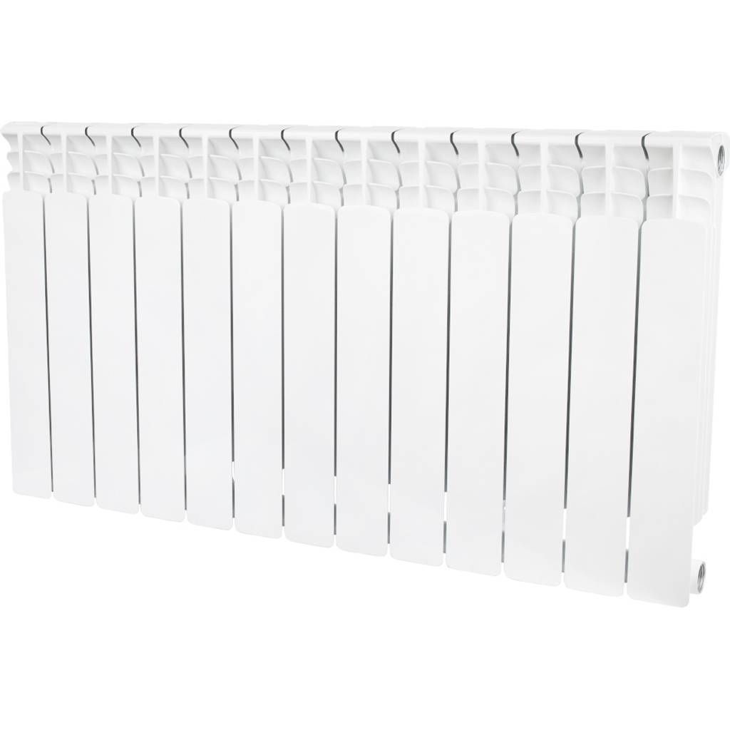 Купить SRB-0310-050013 STOUT  Space 500 13 секций радиатор биметаллический боковое подключение RAL9016 STOUT по лучшей цене с доставкой - интернет-магазин Прогрессивные решения