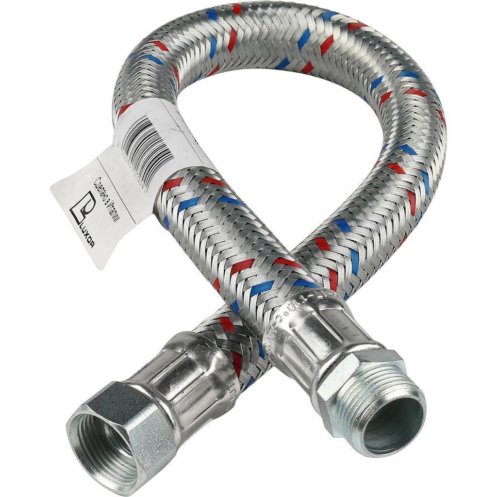 Купить SHF-0206-182020 STOUT SHF-НВ Гибкая подводка для воды  НР 3/4 х ВР 3/4,  длина 600 мм STOUT по лучшей цене с доставкой - интернет-магазин Прогрессивные решения