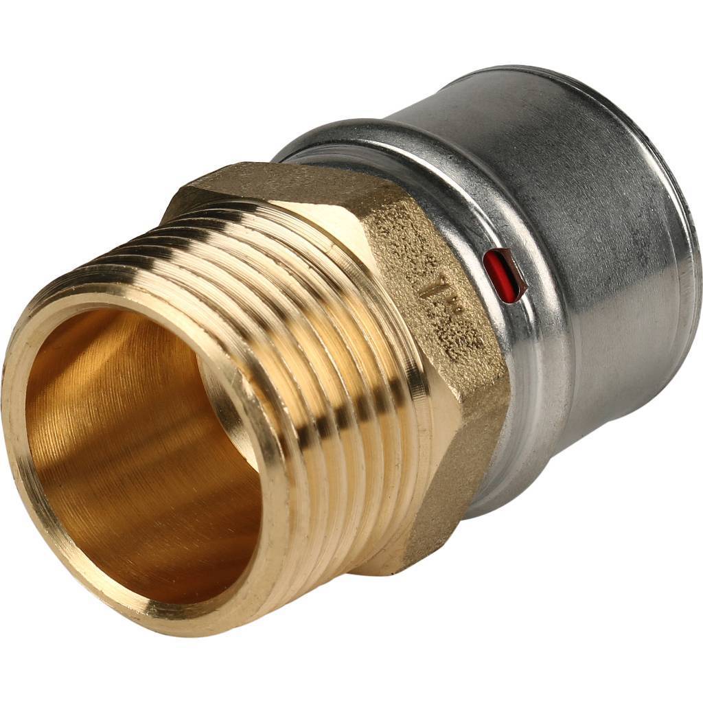 Купить SFP-0001-000132 STOUT   Переходник с наружной резьбой 1"х32 для металлопластиковых труб прессовой STOUT по лучшей цене с доставкой - интернет-магазин Прогрессивные решения