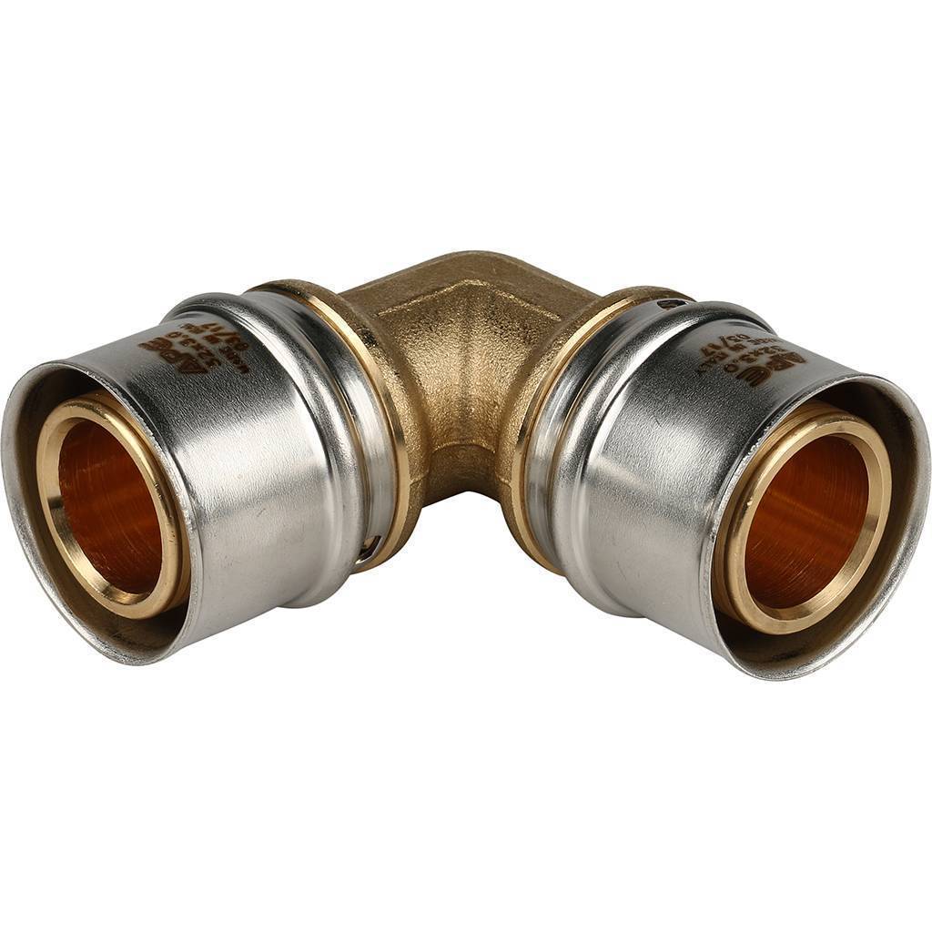 Купить SFP-0009-003232 STOUT   Угольник  90° 32х32 для металлопластиковых труб прессовой STOUT по лучшей цене с доставкой - интернет-магазин Прогрессивные решения