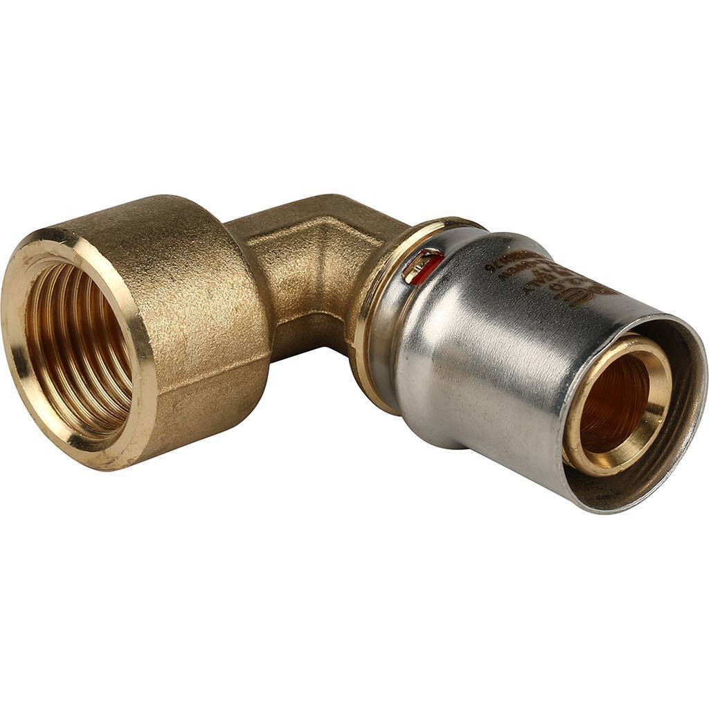 Купить SFP-0010-001220 STOUT   Угольник-переходник с внутренней резьбой 1/2"х20 для металлопластиковых труб прессовой STOUT по лучшей цене с доставкой - интернет-магазин Прогрессивные решения