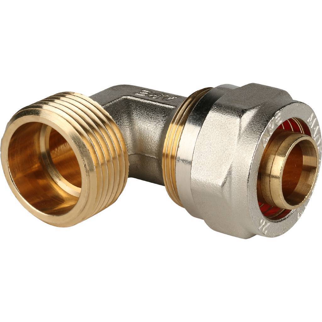 Купить SFS-0006-000126 STOUT   Угольник-переходник с наружной резьбой 1"x26 для металлопластиковых труб винтовой STOUT по лучшей цене с доставкой - интернет-магазин Прогрессивные решения