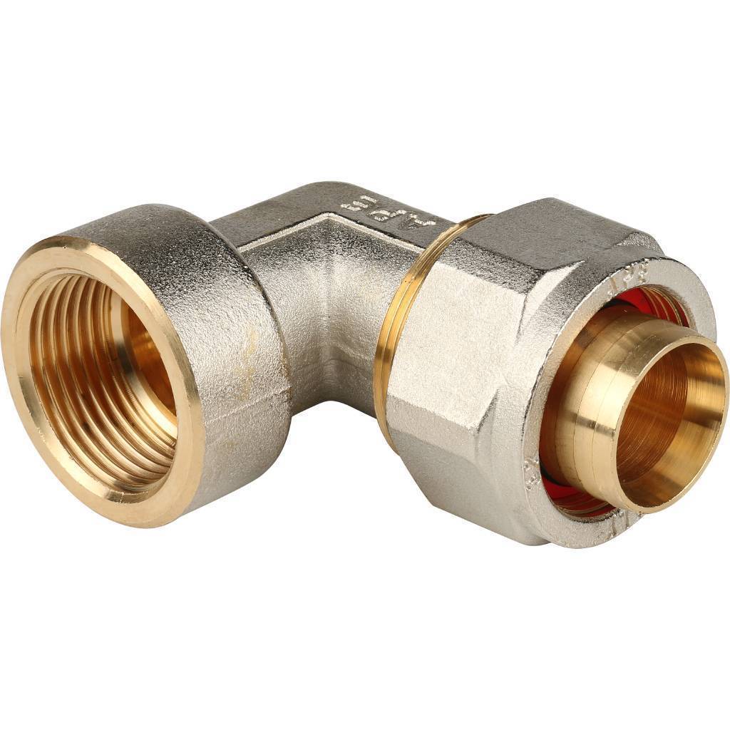 Купить SFS-0007-000132 STOUT   Угольник-переходник с внутренней резьбой 1"x32 для металлопластиковых труб винтовой STOUT по лучшей цене с доставкой - интернет-магазин Прогрессивные решения