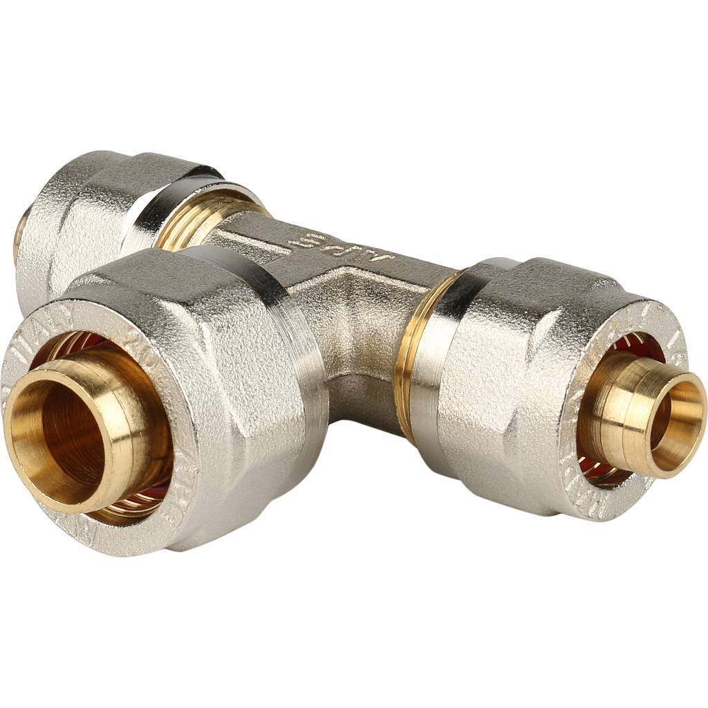 Купить SFS-0010-162016 STOUT   Тройник переходной 16x20x16 для металлопластиковых труб винтовой STOUT по лучшей цене с доставкой - интернет-магазин Прогрессивные решения