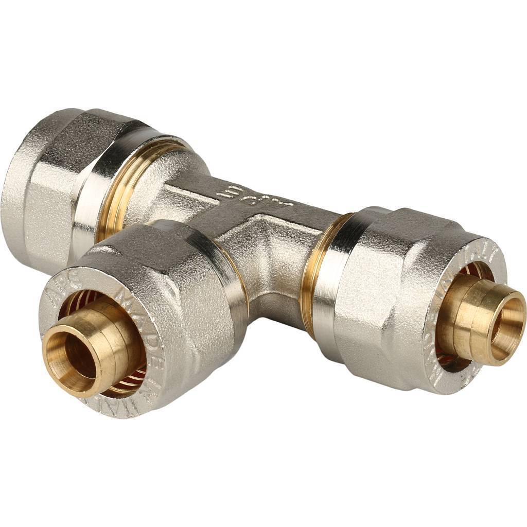 Купить SFS-0010-201616 STOUT   Тройник переходной 20х16х16 для металлопластиковых труб винтовой STOUT по лучшей цене с доставкой - интернет-магазин Прогрессивные решения