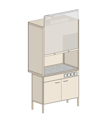 Купить Лабораторный шкаф вытяжной профильный ШВ-101Н TORNADO-LAB по лучшей цене с доставкой - интернет-магазин Прогрессивные решения