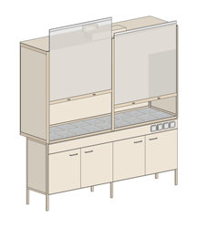 Купить Лабораторный шкаф вытяжной профильный ШВ-103Н TORNADO-LAB по лучшей цене с доставкой - интернет-магазин Прогрессивные решения