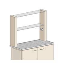 Купить Полки настольные стеклянные ПС-1 TORNADO-LAB по лучшей цене с доставкой - интернет-магазин Прогрессивные решения