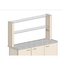 Купить Полки настольные стеклянные ПС-2 TORNADO-LAB по лучшей цене с доставкой - интернет-магазин Прогрессивные решения