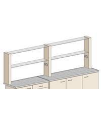 Купить Полки настольные стеклянные ПС-4 TORNADO-LAB по лучшей цене с доставкой - интернет-магазин Прогрессивные решения