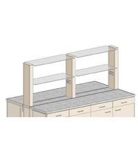 Купить Полки настольные для островных комплектов ПСО-3 TORNADO-LAB по лучшей цене с доставкой - интернет-магазин Прогрессивные решения
