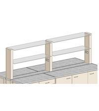 Купить Полки настольные для островных комплектов ПСО-4 TORNADO-LAB по лучшей цене с доставкой - интернет-магазин Прогрессивные решения