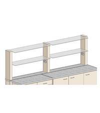 Купить Полки настольные для пристенных комплектов ПСП-1 TORNADO-LAB по лучшей цене с доставкой - интернет-магазин Прогрессивные решения