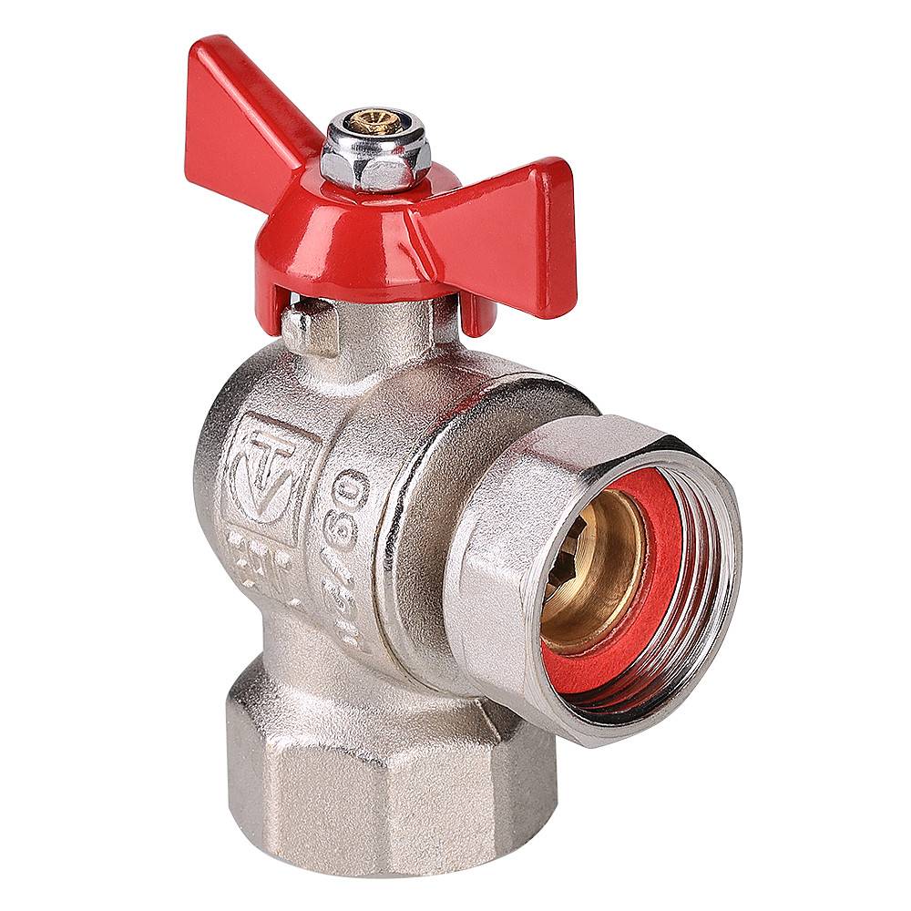 Купить Кран шаровой угловой с накидной гайкой и внутренней резьбой (короткий) VALTEC по лучшей цене с доставкой - интернет-магазин Прогрессивные решения