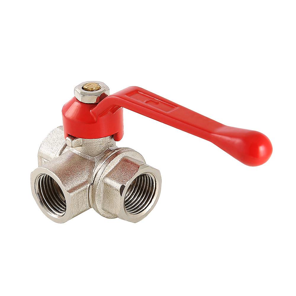 Купить Кран шаровой трехходовой, тип L VALTEC по лучшей цене с доставкой - интернет-магазин Прогрессивные решения