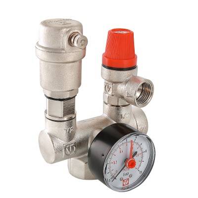 Купить Группа безопасности с латунным корпусом для котла VALTEC по лучшей цене с доставкой - интернет-магазин Прогрессивные решения