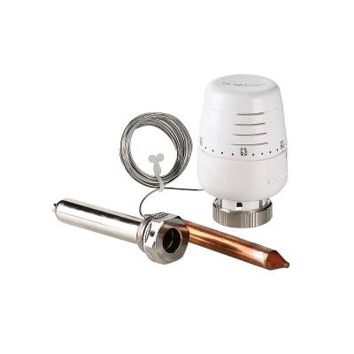 Купить Термостатическая головка с выносным погружным датчиком VALTEC по лучшей цене с доставкой - интернет-магазин Прогрессивные решения