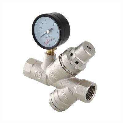Купить Подпиточный клапан с фильтром и манометром VALTEC по лучшей цене с доставкой - интернет-магазин Прогрессивные решения