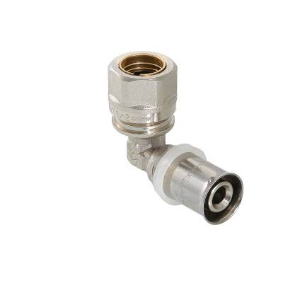 Купить Пресс-фитинг –  угольник с переходом на обжимное соединение VALTEC по лучшей цене с доставкой - интернет-магазин Прогрессивные решения