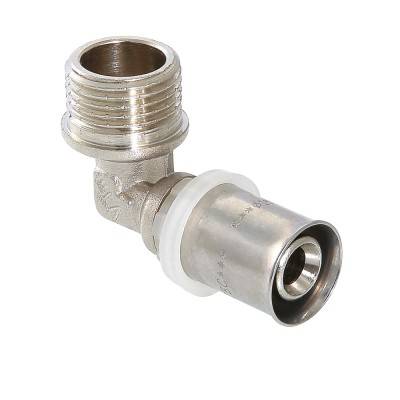 Купить Пресс-фитинг – угольник с переходом на наружную резьбу VALTEC по лучшей цене с доставкой - интернет-магазин Прогрессивные решения