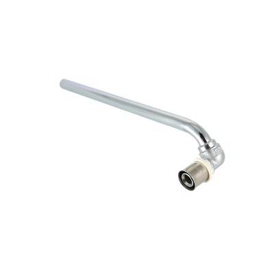 Купить Пресс-фитинг – угольник с хромированной трубкой VALTEC по лучшей цене с доставкой - интернет-магазин Прогрессивные решения