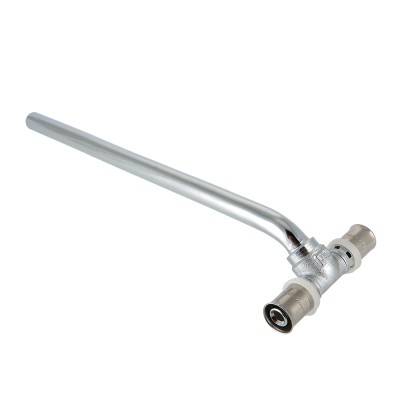 Купить Пресс-фитинг – тройник с хромированной трубкой VALTEC по лучшей цене с доставкой - интернет-магазин Прогрессивные решения