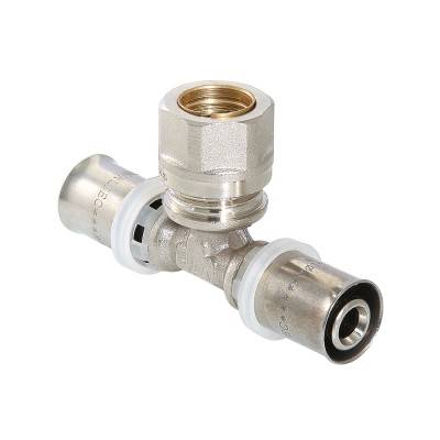 Купить Пресс-фитинг – тройник с переходом на обжимное соединение VALTEC по лучшей цене с доставкой - интернет-магазин Прогрессивные решения