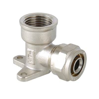 Купить Фитинг обжимной – угольник с креплением (водорозетка) VALTEC по лучшей цене с доставкой - интернет-магазин Прогрессивные решения