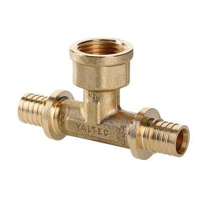 Купить Фитинг аксиальный универсальный – тройник надвижной с переходом на внутреннюю резьбу VALTEC по лучшей цене с доставкой - интернет-магазин Прогрессивные решения