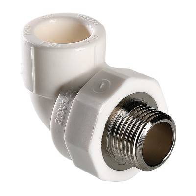 Купить Фитинг полипропиленовый – угольник с переходом на наружную резьбу VALTEC по лучшей цене с доставкой - интернет-магазин Прогрессивные решения