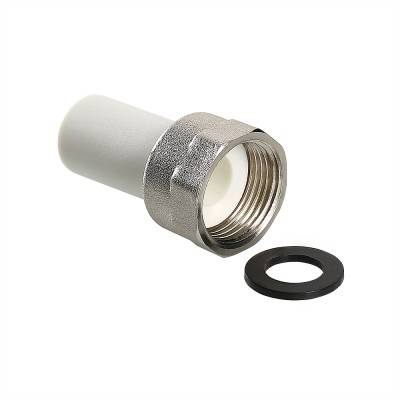 Купить Фитинг полипропиленовый – штуцер с накидной гайкой, внутренняя резьба VALTEC по лучшей цене с доставкой - интернет-магазин Прогрессивные решения